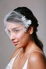 Genevieve Rose Atelier Short Blusher Veil with Petals