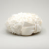 Brigitte Applique Petal Pillbox Hat by Genevieve Rose Atelier