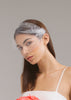 Elvina Tulle Face Veil with Seed Pearls by Genevieve Rose Atelier