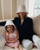 Kerry Pieri and Daughter Matching White  Hat by Genevieve Rose Atelier