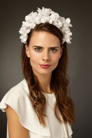 Bridal Silk Flower Crown by Genevieve Rose Atelier