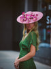 Istabraq Pink Orchid Hat by Genevieve Rose Atelier