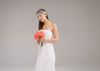 Tulle Face Veil with Pearls by Genevieve Rose Atelier