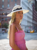 Genevieve Rose Atelier Large White Hat as seen in Wall Street Journal Magazine