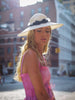 Wall Street Journal Genevieve Rose Atelier Large White Hat Althea